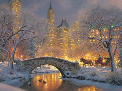 Cobble Hill Winter In The Park 500 Piece Jigsaw Puzzle By Mark Keathley • $22.99