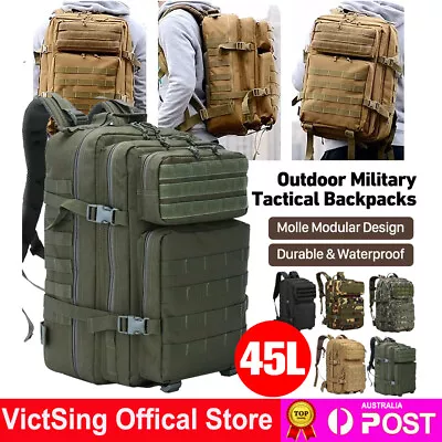 30L / 45L Outdoor Military Tactical Backpack Rucksack Camping Hiking Bag Travel • $52.99