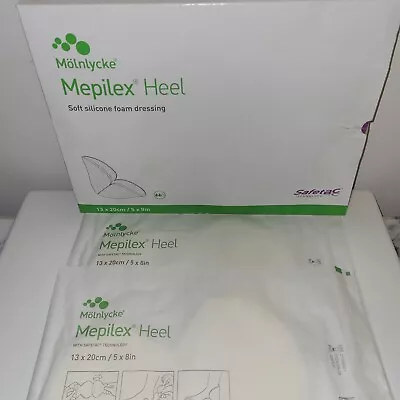 Molnlycke Mepilex® Heel Soft Silicone Foam 5 X 8in Dressing- Box Of 5+2=7 Pieces • $27.97