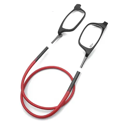 Magnetic Reading Glasses Computer Readers Replaceable Lens Adjustable Temples • $8.99