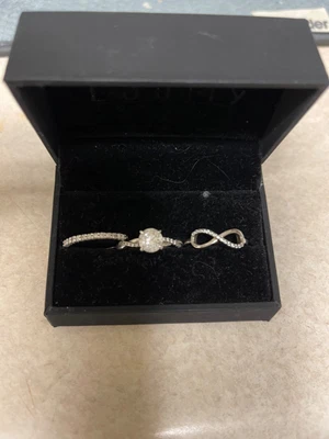 $500 • Buy Wedding Band & Engagement Ring Bought At Zales. Size 8. Infinity Ring Included 