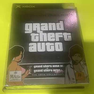 Grand Theft Auto Double Pack GTA 3 & Vice City - Microsoft Original Xbox PAL • $39.95