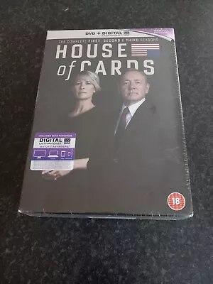 House Of Cards - Series 1-3 - Complete (Box Set) (DVD 2015) • £10.99