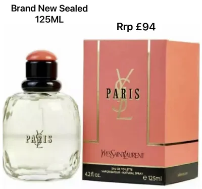 £69.99 • Buy YSL Yves Saint Laurent Paris Eau De Toilette Spray 125ML Rrp £94 New Sealed