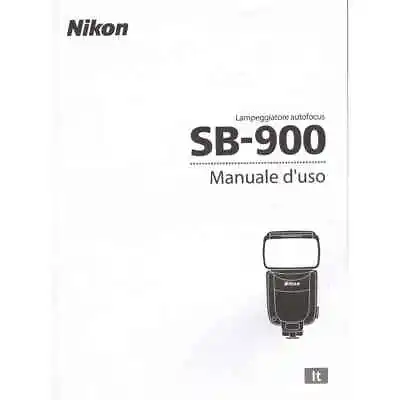 Nikon Manual Instructions Flash SB-900 Italian Paperbacks Printed 12x16 5cm • $35.53