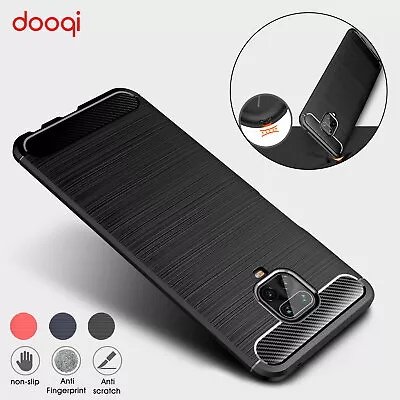 For Xiaomi Redmi 9 8 A Note 9 S 8 7 Pro Carbon Fiber Case Cover / Tempered Glass • $8.99