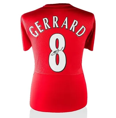 £255.99 • Buy Steven Gerrard Signed Liverpool Shirt - Istanbul 2005 Champions League Final Num