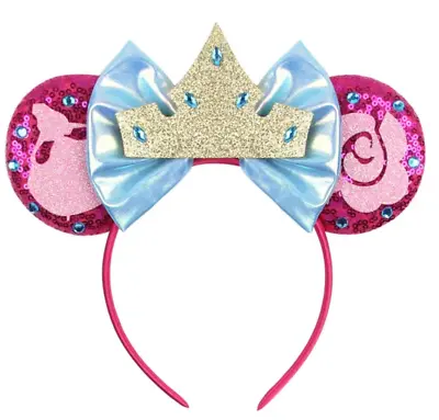 Minnie Mickey Mouse Ears Headband Disney Sleeping Beauty Aurora Princess HANDMAD • $12.99