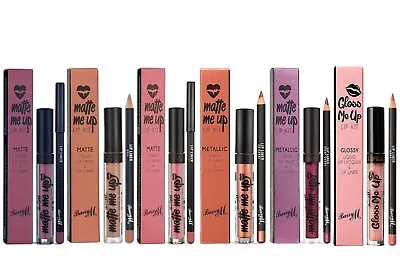 Barry M Matte Me Up Lip Kit Or Gloss Me Up Lipgloss & Lipliner Kit Sealed CHOOSE • £10.99