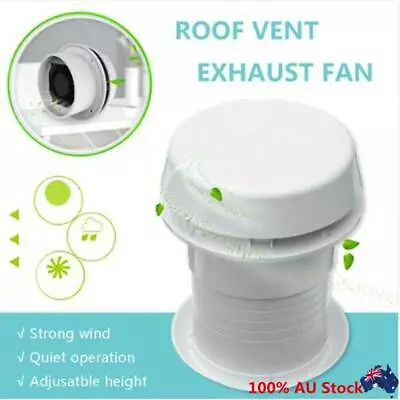 12V RV Motorhome Trailer Roof Vent Ventilation Exhaust Ceiling Fan Cooling White • $68.72