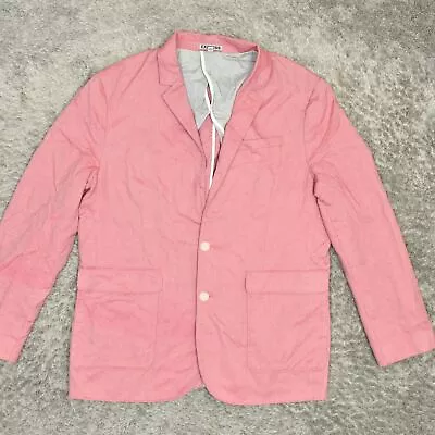 Express Men's Size XL Light Beach Sport Coat 2-Button Pink Cotton Solid • $20.40