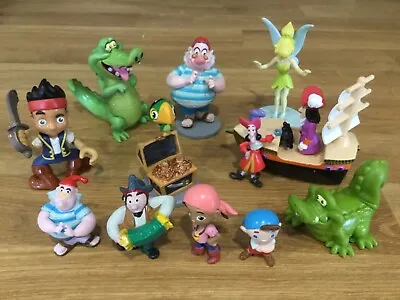 Peter Pan Figures Disney Bundle Tinkerbell Hook Pirates Ideal Cake Toppers • $25