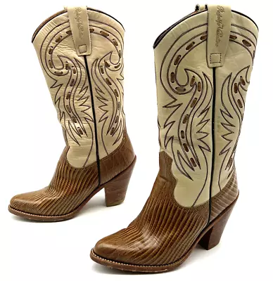 £70.48 • Buy Rodolfo Valentino By Sancho Womens 5.5 M Leather Western Cowgirl Boots Cowboy