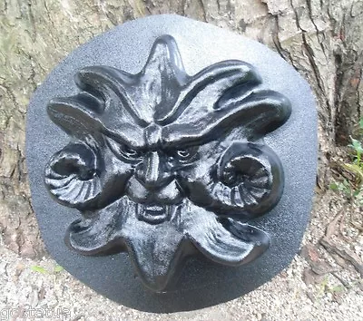 Gargoyle Forest Face Plastic Mold Plaster Concrete Mould   14  X 2  • $69.95