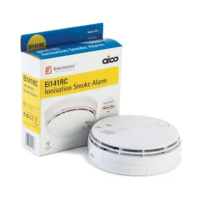 £31.50 • Buy AICO Ei141RC Smoke Alarm Mains / Battery Back Up - Ionisation Detector