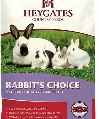 2kg Heygates Rabbit's Choice Pellets - Complete Feed • £9.35