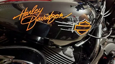 Harley Davidson Tank Motorcycle Decals Free Express Post Australia  • $50