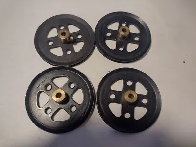 Meccano 4 Black 2 Inch Pulleys No 20a • £4.95