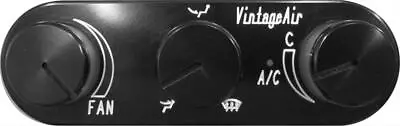 Vintage Air 491223-RUA Control Panel Aluminum Black Gen IV Magnum In-Dash Kit • $230.99