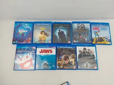 Blu-Ray Movie Bundle Ghostbusters Finding Dory Jaws Fantastic Beasts T603 • £8.54