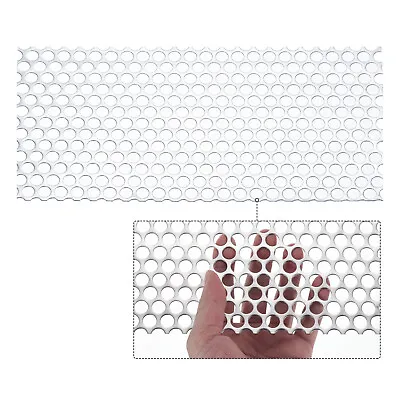 11.8 X5.9  304 Stainless Steel Perforated Sheet 0.39  Hole Metal Mesh Plate • $12.74