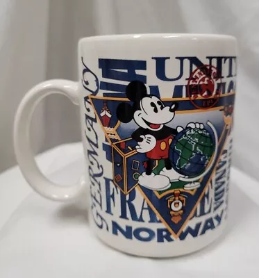 Disney Destination Epcot Mug 16ozs Mickey Mouse World Traveler • $21.99