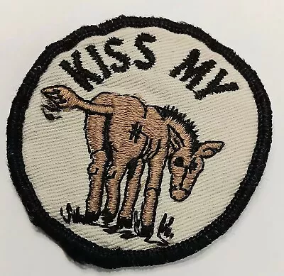 Vintage Donkey Patch  Kiss My  1970s  • $5.99