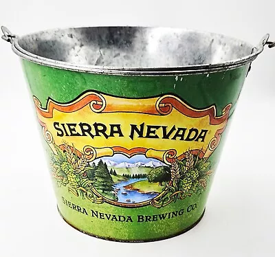 Licensed SIERRA NEVADA BREWING CO 5 Qt Metal Beer Bottle Can Ice Bucket Official • $19.95