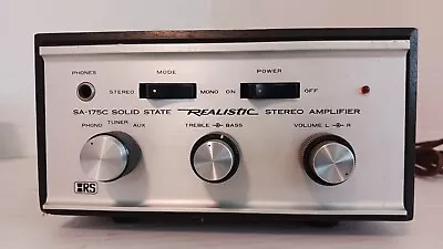 Vintage Radio Shack Realistic SA-175C Solid State Stereo Amplifier - For Parts • $40