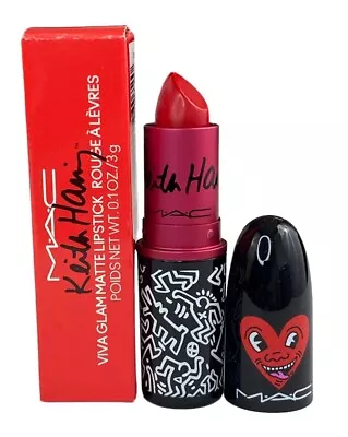 MAC Viva Glam Special Edition Keith Haring Matte Lipstick Red Haring 0.10 Oz NIB • $24.96