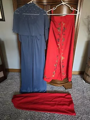 Lot Of Vintage Retro 1960s- 1970s Women's Dresses Polyester Skirts Costumes Mod • $12