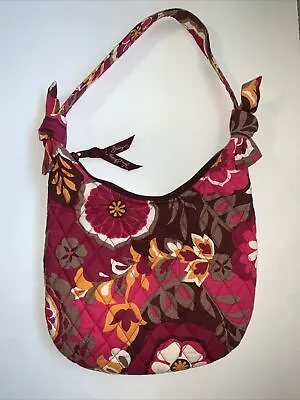 Vera Bradley RETIRED CARNABY Pattern Olivia Style Purse Shoulder Bag Hobo • $17