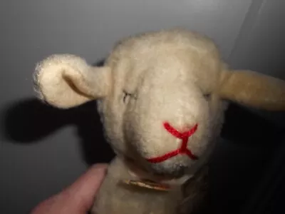 Vintage Steiff Sleepy Floppy Lamby With Rattle In Foot Has Tag No Button • $34.95