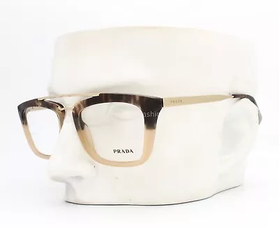 Prada VPR 18Q ROZ-1O1 Eyeglasses Glasses Brown Havana Gradient / Gold 53-18-140  • $115