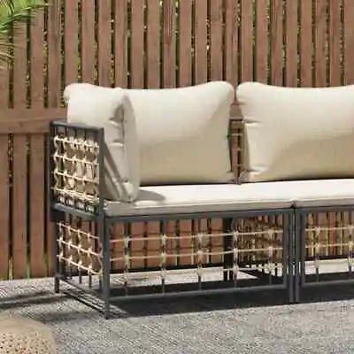 $171.52 • Buy Outdoor Sofa Table Set With Cushions Poly Rattan Modular Lounge Furniture