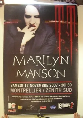 Marilyn Manson November 7th 2007 German Tour Poster Concert Gig • $101.67