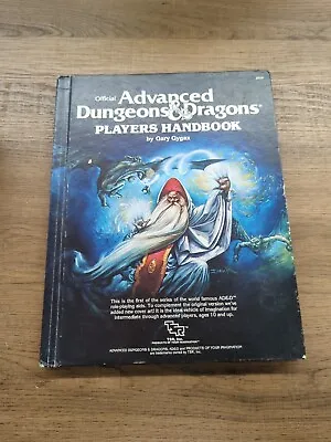 AD&D Players Handbook 1st Edition TSR Gary Gygax DAMAGED COVER SEE PICTURES • $67.49