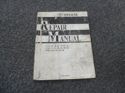 $191.75 • Buy Toyota 7FDU15 7FDU18 7FDU20 7FDU25 Forklift Lift Truck Service Repair Manual