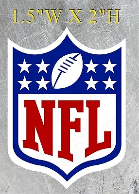 $7 • Buy Lot (10  Mini NFL Shields Decals For Football Helmet Lockers Laptops  LAMINATED 