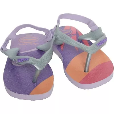 Havaianas Infants Palette Glow Sandals Quiet Lilac. Size 6c • £6.60