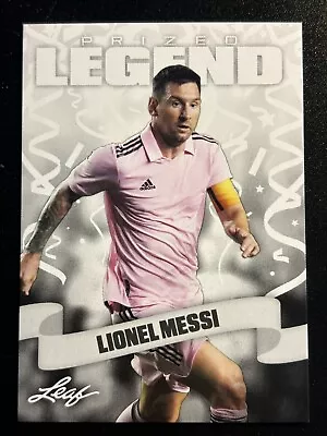 Lionel Messi Argentina Inter Miami 2023 Leaf Prized Legend Mint #12 Soccer Card • $4.95