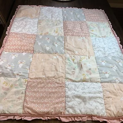 The Peanutshell Meadow Baby Bedding Blanket Deer Pink Floral *READ • $27.99