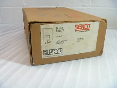 SENCO P15BAB Heavy Duty Staples 16 Ga 1  CROWN 1-1/4 In Leg L SteelPK10000 • $89.95