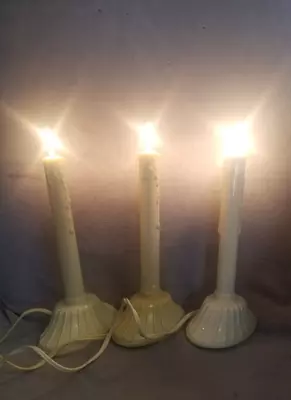 Lot Of 3  Vintage Christmas Single Light Candolier - Electric Drip Candles • $9.99