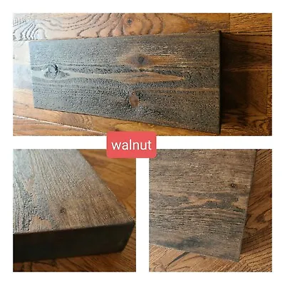 12cm/10cm Curved Rustic Floating Shelf Radiator Shelf Handmade Solid Wood  • £1.06