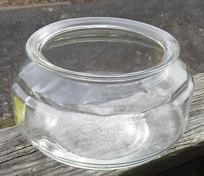 Vtg 8  Clear Glass Round Fish Turtle Bowl Terrarium • $15