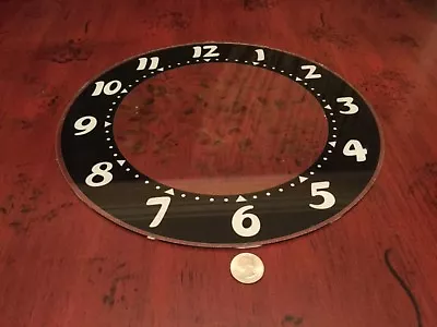 Glo Dial Vintage Electric Neon Clock Numbers Face  Glass 15 IN New  • $115