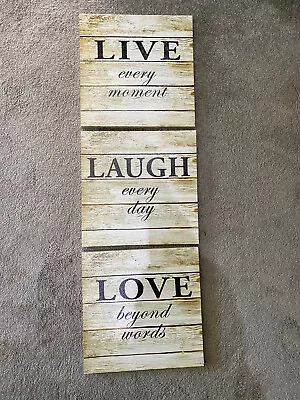 £19 • Buy LIVE LAUGH LOVE Canvas (3 Pieces)