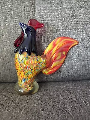 Murano Style Art Glass Rooster • $20