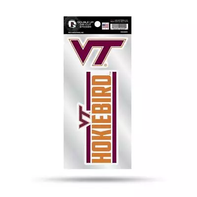 Virginia Tech Hokies Double Up Die Cut Decal Set • $6.95